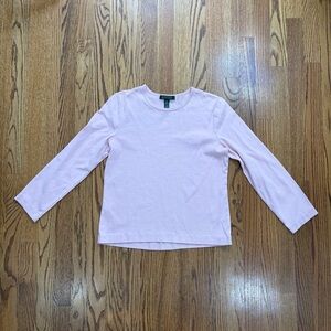 Ralph Lauren Light Pink Long Sleeve Tee